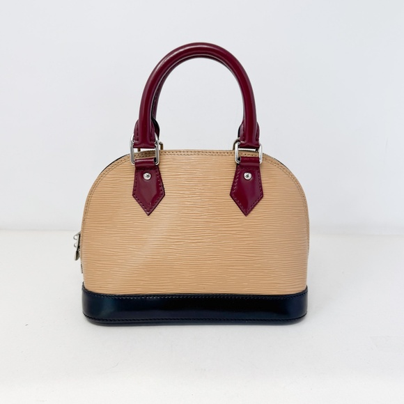 Louis Vuitton Epi Tri-Color Alma BB Vanilla Fuchsia Black - Picture 1 of 10